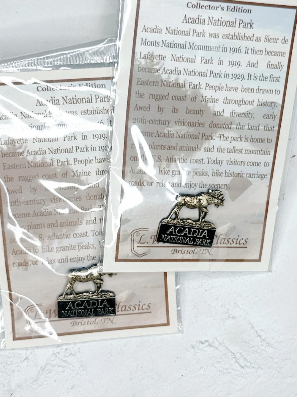 7361u. Arcadia Moose Pins
